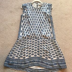 Madewell XS drop waist dress