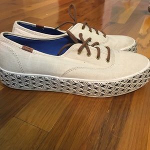 Great Condition Keds with Raffia Detail