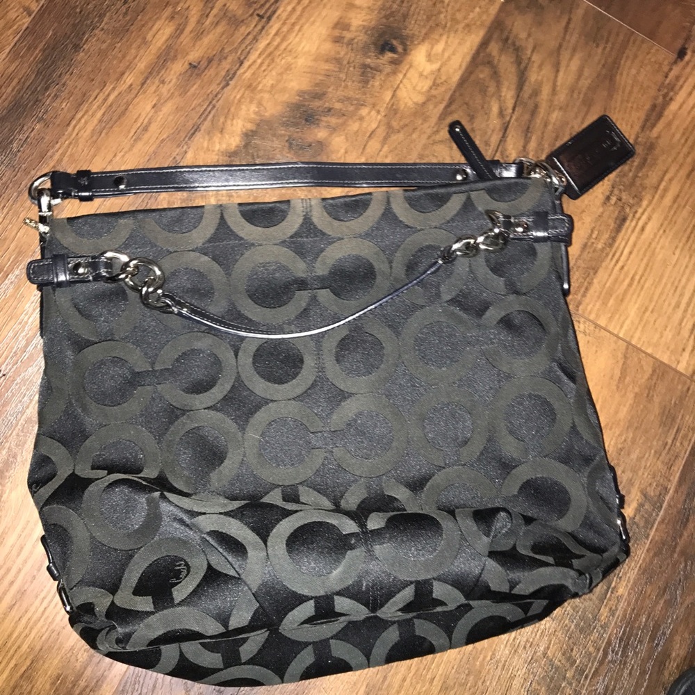 Black coach purse