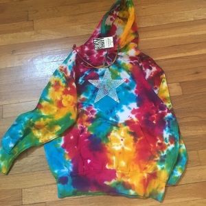 Tie dye hand made Jr medium hoodie. Brand new.