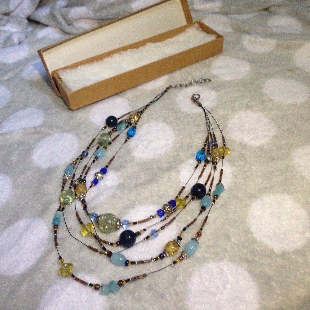 Russian gemstone necklace