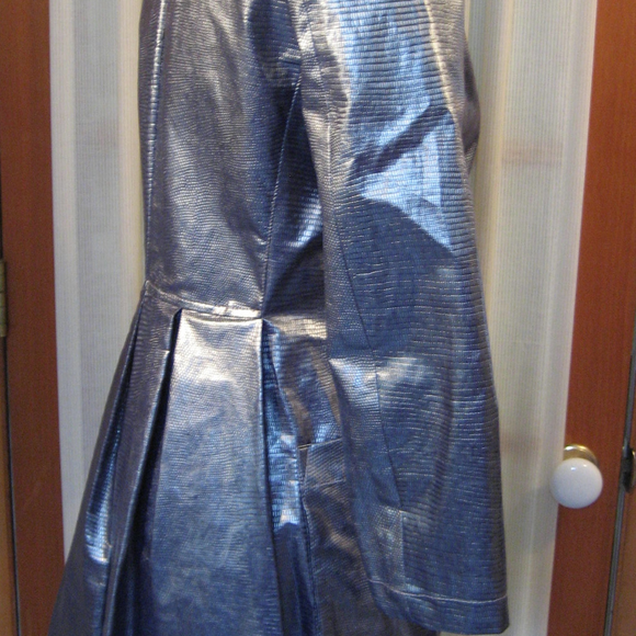  Emporio Armani Jeans NWT Blue Trench CoatSz 40 - Picture 5 of 8
