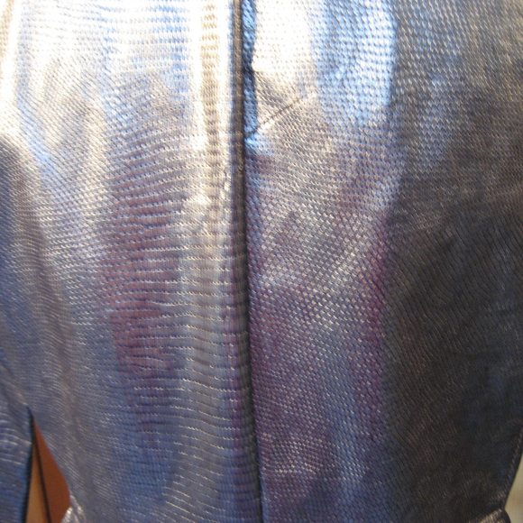  Emporio Armani Jeans NWT Blue Trench CoatSz 40 - Picture 7 of 8