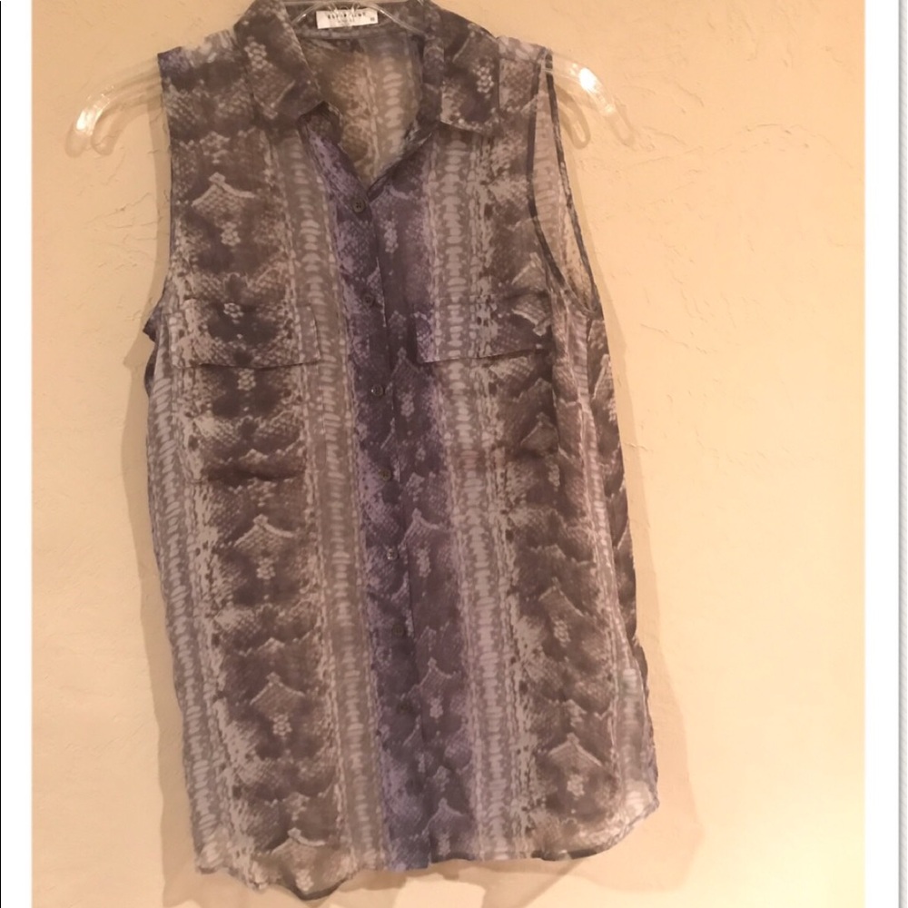 Equipment Snake print blouse