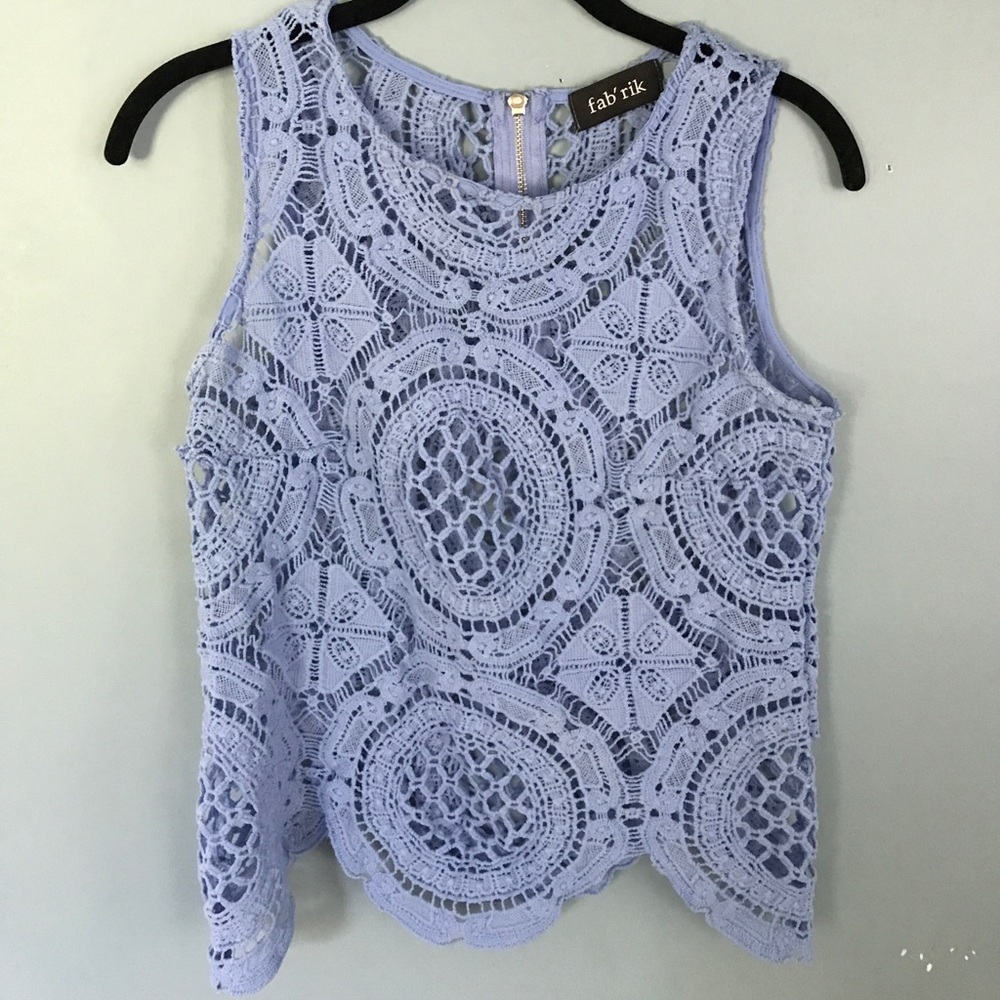 Blue Lace Top
