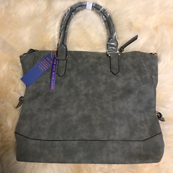 Free People Charli Vegan Tote in  Gray - Picture 6 of 7
