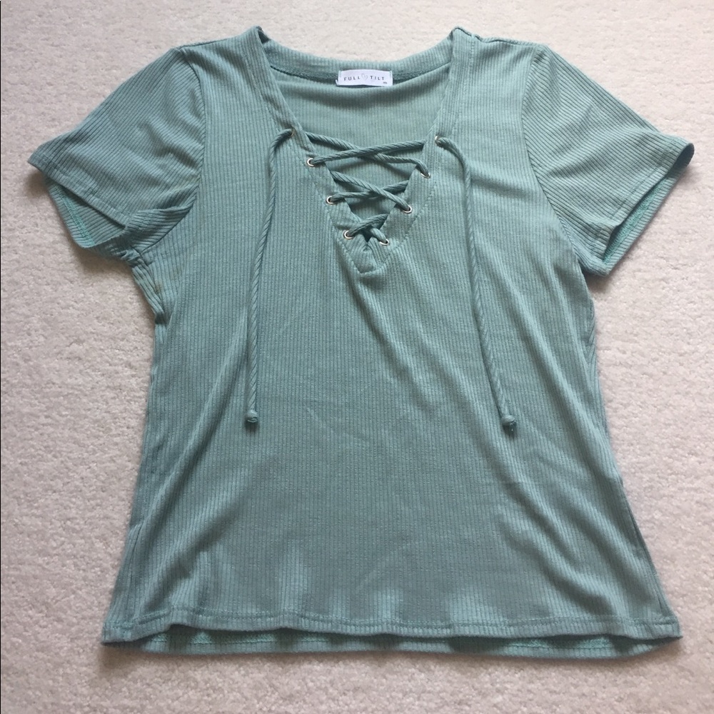 Lace up top