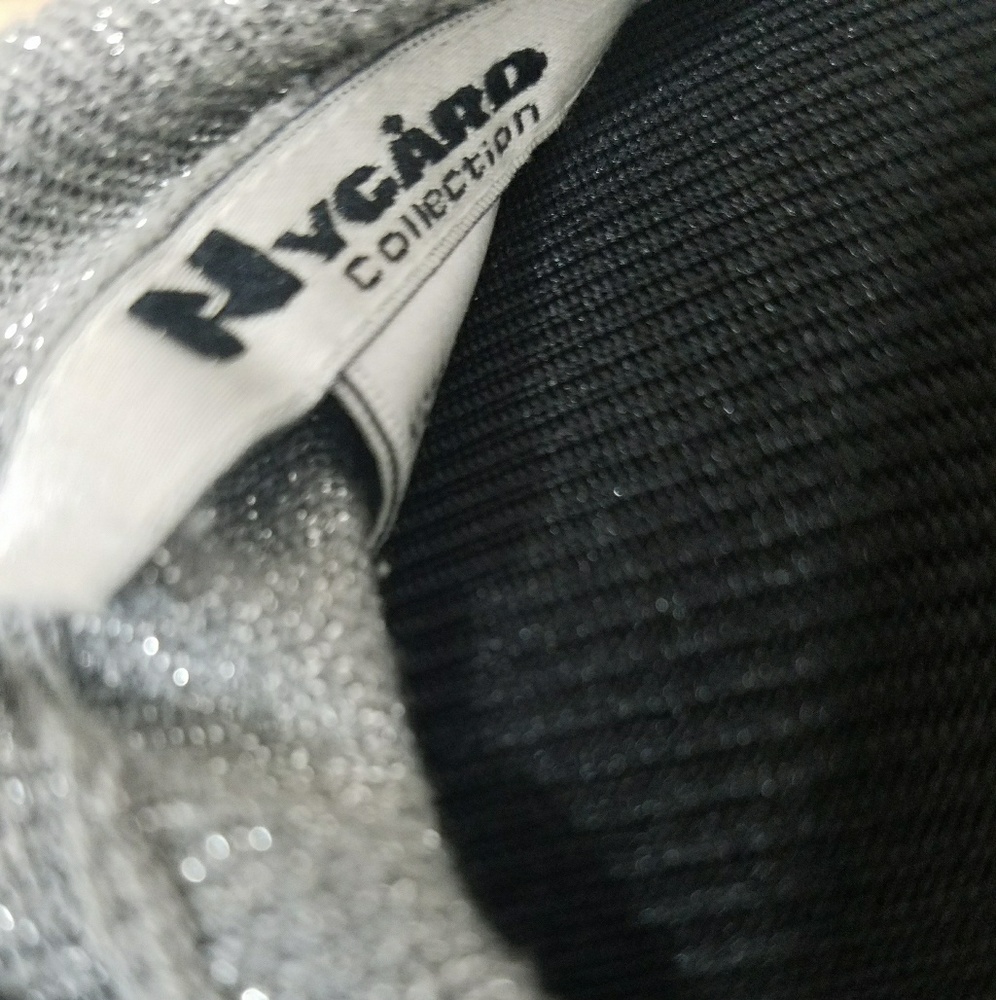 Silver Grey Mock Turtleneck Sleeveless Top - Picture 6 of 6