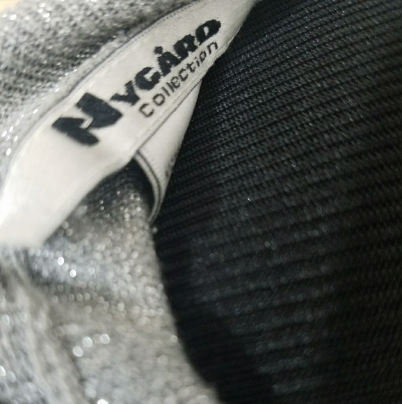 Silver Grey Mock Turtleneck Sleeveless Top - Picture 6 of 6