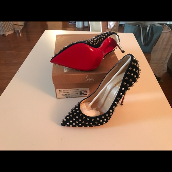 Christian Louboutin Billy Velvet Heels NEVER WORN - Picture 4 of 4