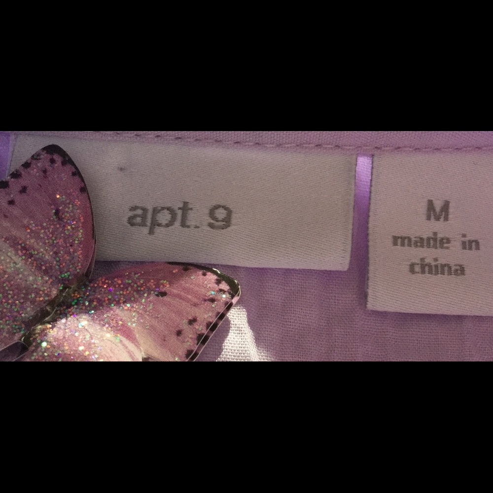 Apt. 9 3/4 Sleeved Broomstick Button Up Blouse - image 5