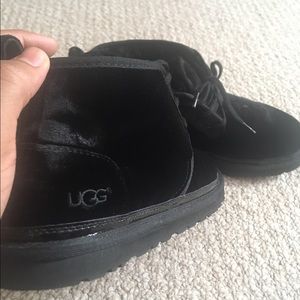 Men black velvet uggs