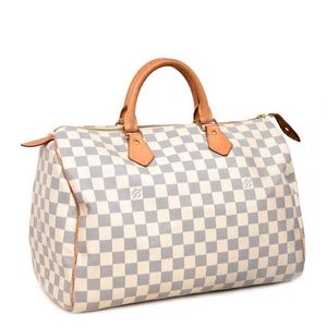 Louis Vuitton Speedy 35 Damier Azur with Box