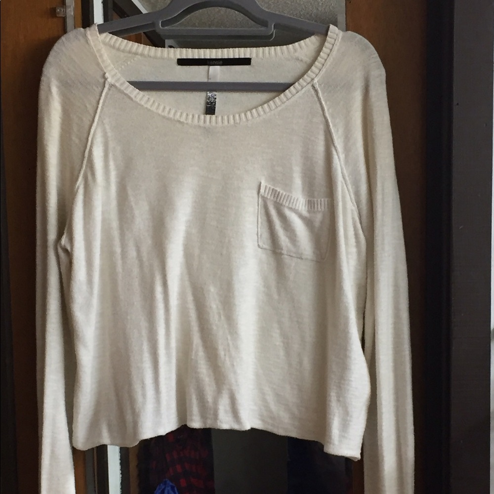 Lush Creme Cotton Sweater