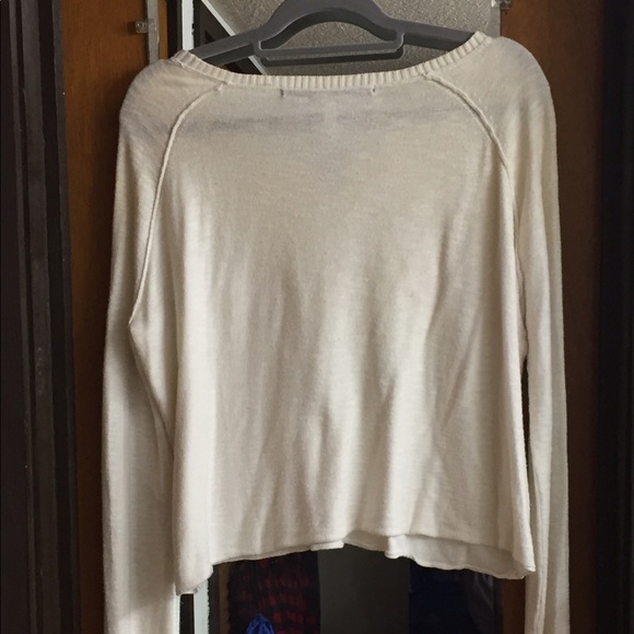 Lush Creme Cotton Sweater - Picture 2 of 2