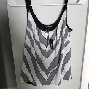 Express Zip-Front Zebra Tank