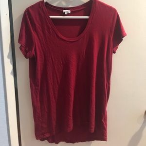 Cotton scoop neck tee