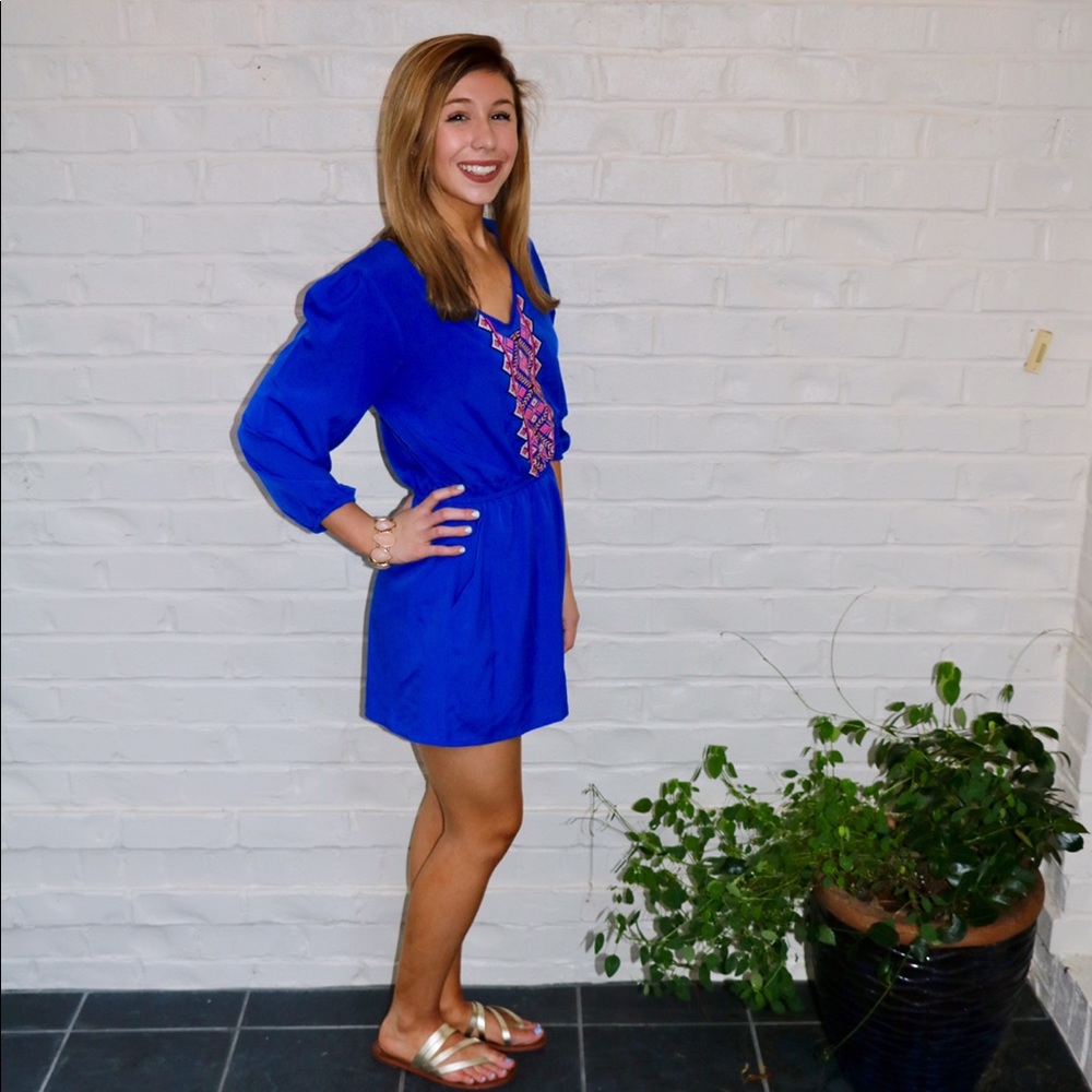 Gianni Bini Royal Blue Romper