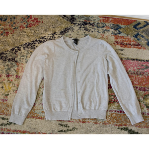 H&M Basic Heather Gray Button Up Cardigan