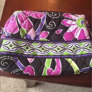 Vera Bradley small cosmetic bag in purple punch.