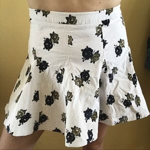 Free People Floral Cuorduroy Skirt 🌼🌸
