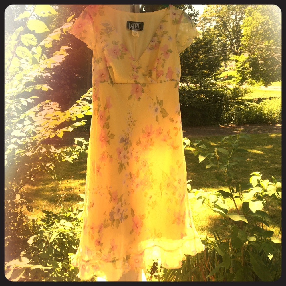 City Triangles yellow dress