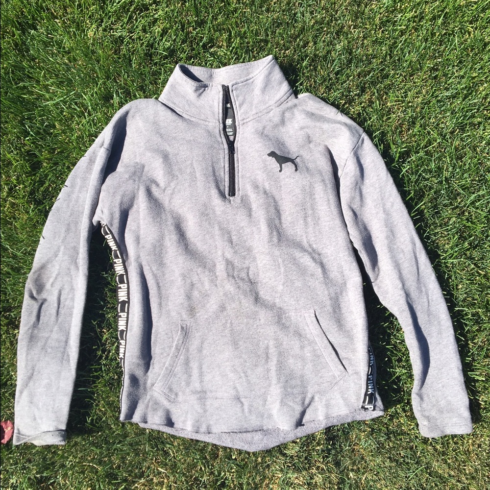 PINK half zip sweatshirt