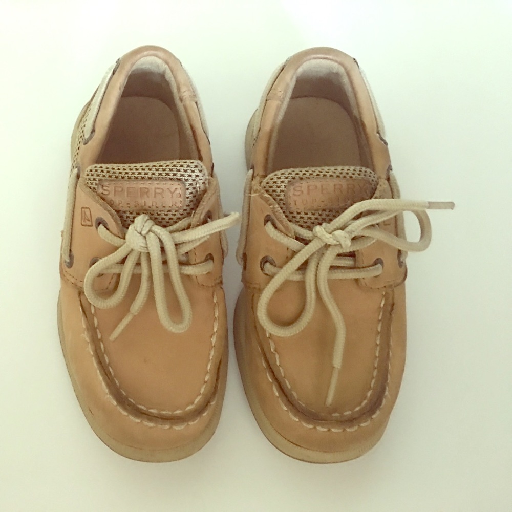 Kids Sperry Tan Boat shoe, size 9 toddler