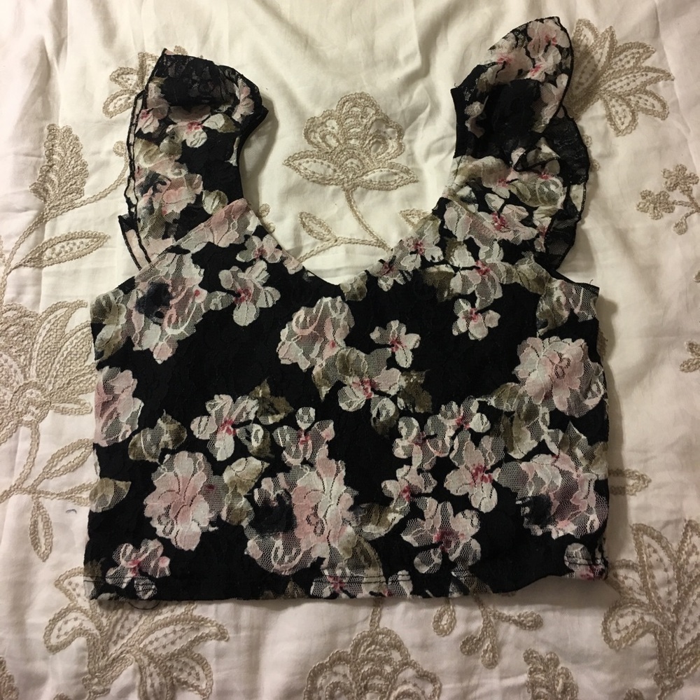 Charlotte Russe floral crop top
