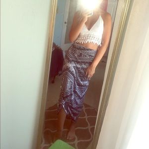 Boho maxi skirt size XS 🦋🌺