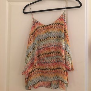 Rainbow color tank top