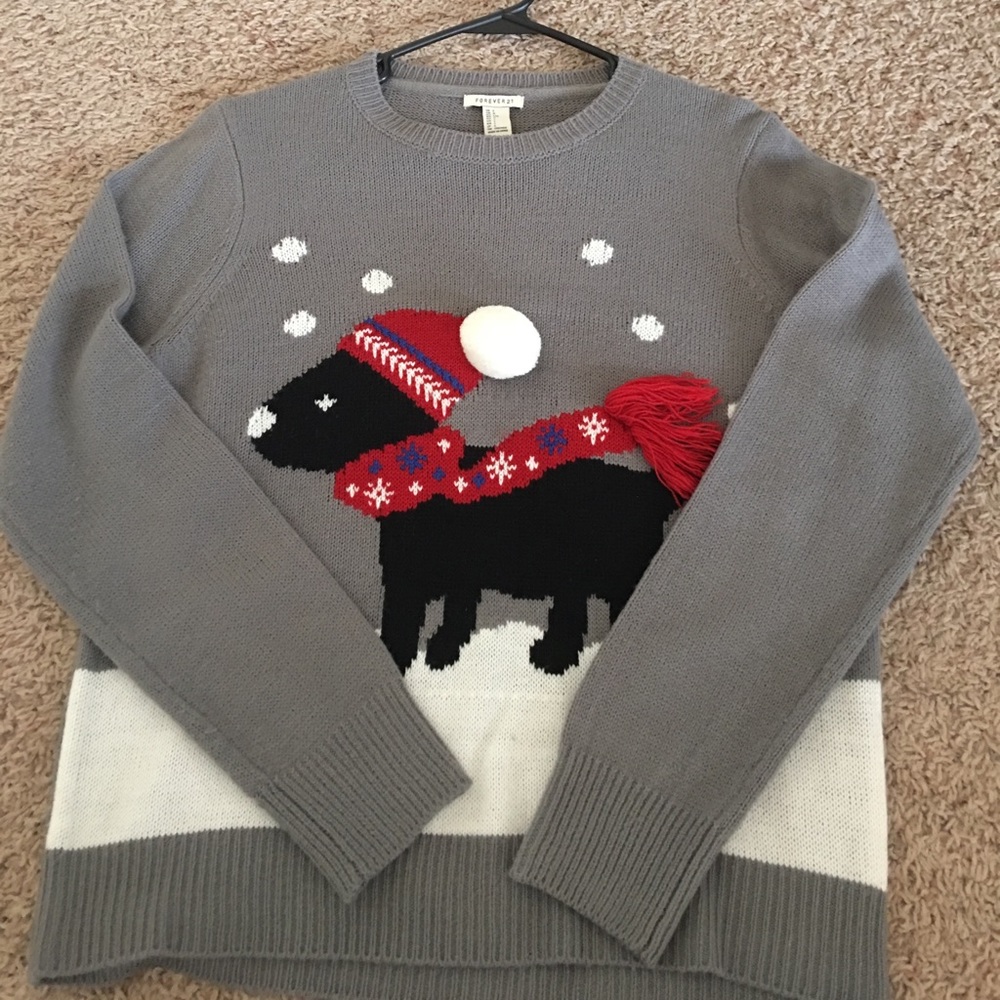 Ugly Christmas Sweater!! 🖤🐶🎅🏼