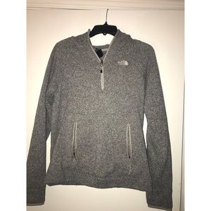 North Face half zip up hoodie