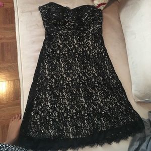 White House Black Market Black Lace Dress, size 4