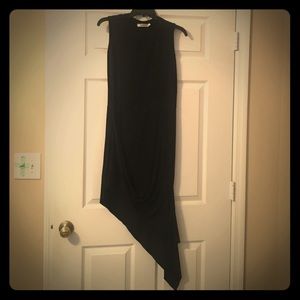 Nasty Gal angled black dress