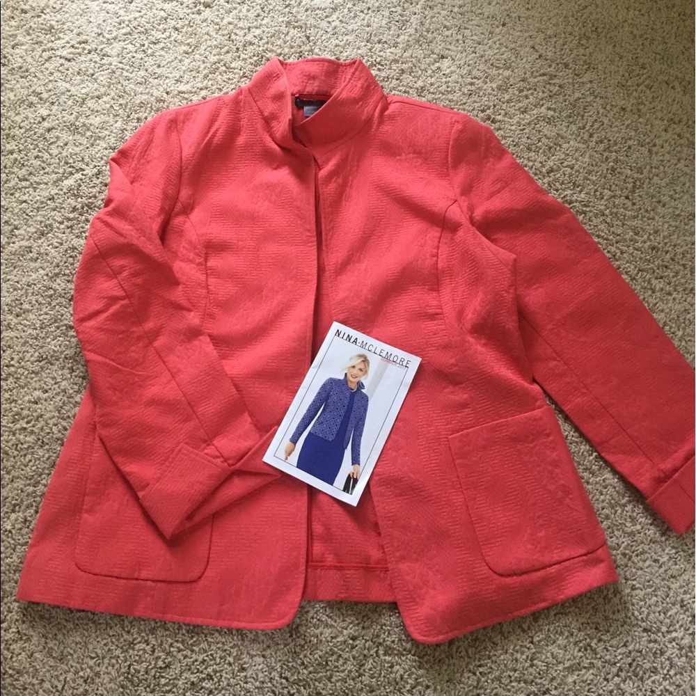 Nina McLemore Pink Paisley Quilted Jacket