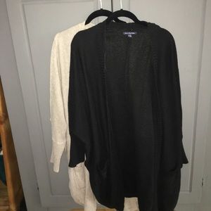 2 american eagle open front cardigans.