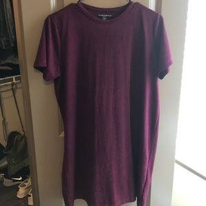 Brandy Melville suede tshirt dress