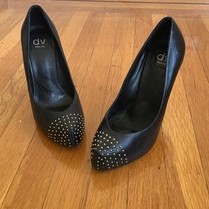 Dolce Vita Black Studded heel pumps