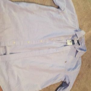 Lavender button up Ralph Lauren shirt