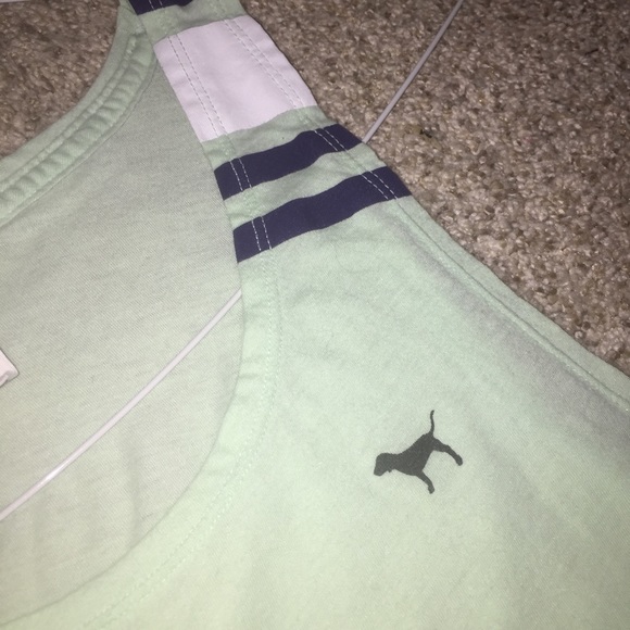 PINK mint green tank top - Picture 2 of 3