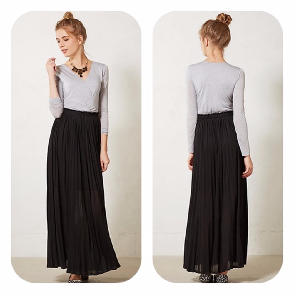 **sold* Anthropologie Bordeaux Fairbanks Maxi Dres