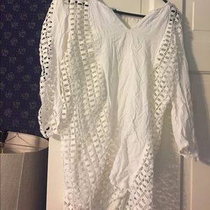 Cut out swim suit cover up