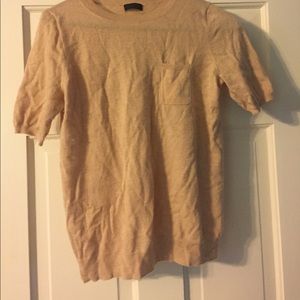 J. Crew short serve cashmere sweater top