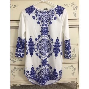 Floral shift dress - never worn