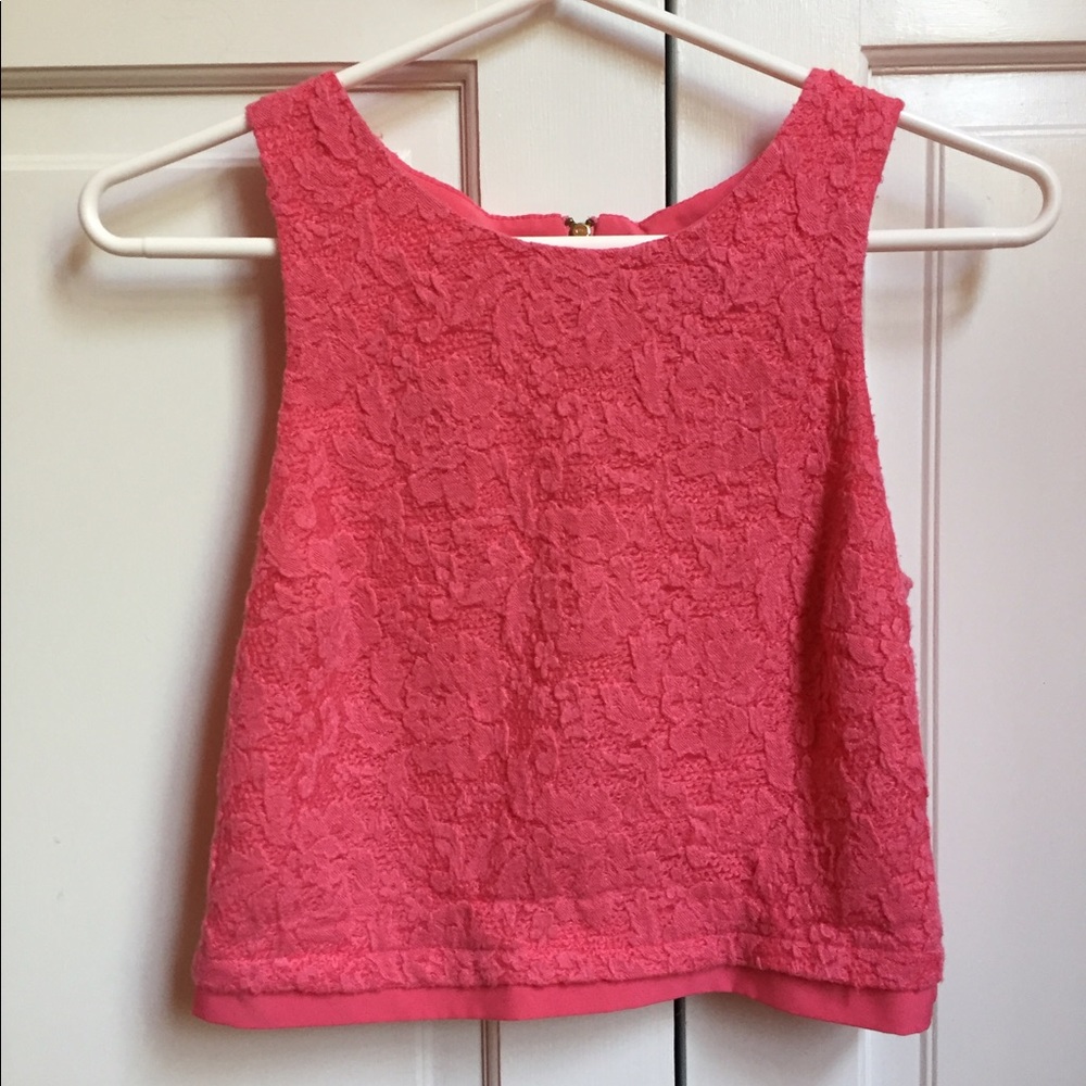 Aqua Clothing Line - pink blouse crop top