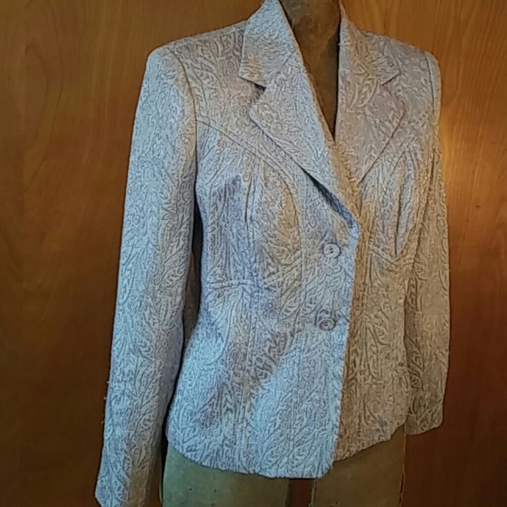 WORTHINGTON WORKS Lilac Purple Tapestry Blazer