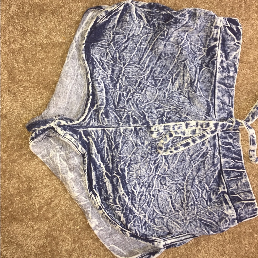 Acid blue shorts