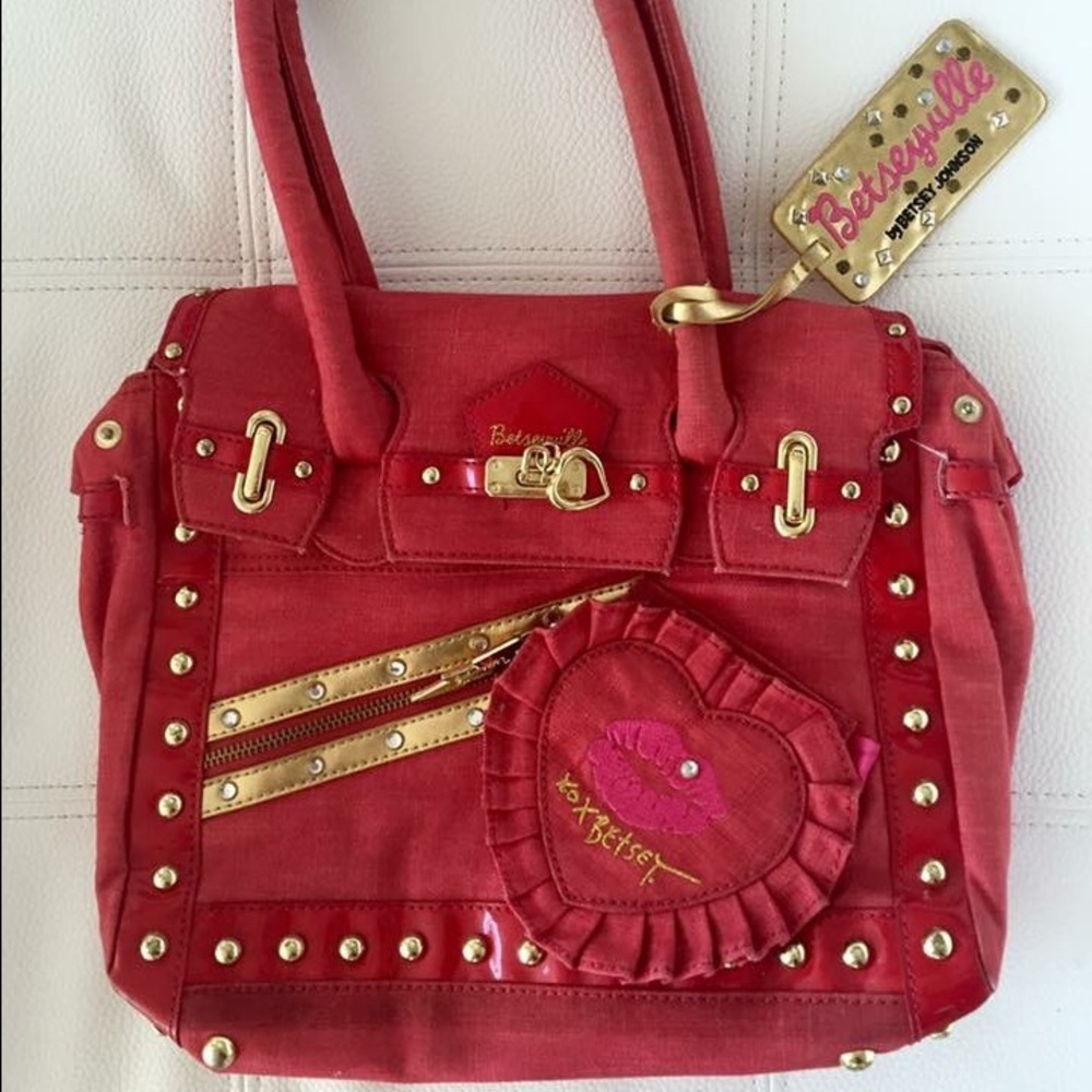 Betsy Johnson Red Purse