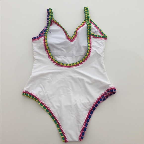 Multi Colored Trim Bikini - Picture 4 of 6